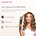 Automatic Hair Curling Iron, LESCOLTON Rotating Curlers Iron with 1" Large Barrel Curls, Auto Hair Curler Wand with 4 Temp & Dual Voltage, Anti-Scald, Auto Shut-Off Spin Iron