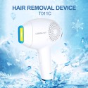 T011C white Real Ice Cool Painless Laser Hair Removal Permanent Hair Remover for Women Body Face Armpits Bikini Lines Legs