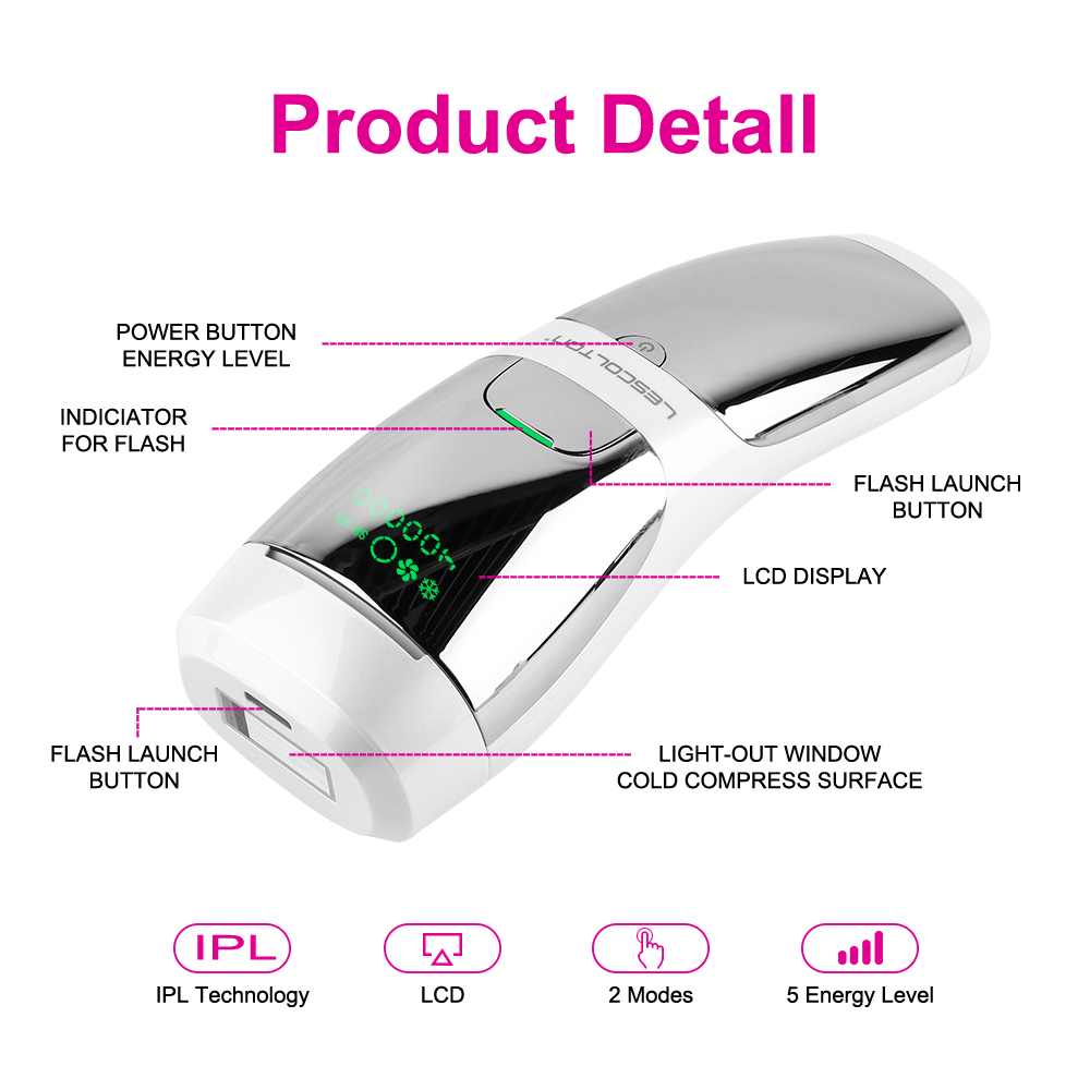 Lescolton IPL Epilator with Smart Skin Tone Recognition